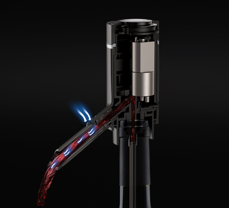 Air Pressure Electric Auto Wine Aerator Dispenser Battery-Charged Electric Decanter Dispenser