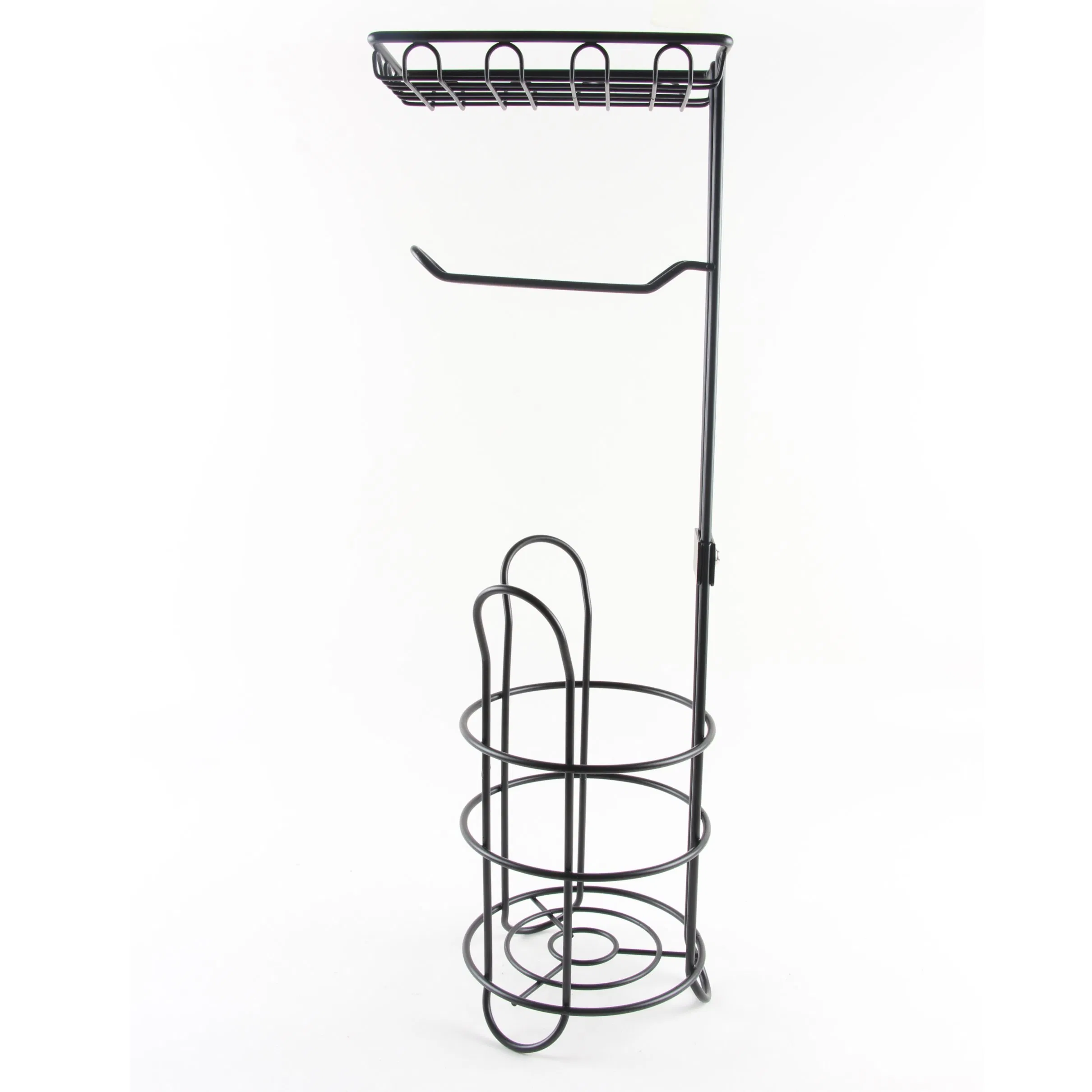 Home Kitchen Metal Iron Wire Toilet Tissue Paper Holder Stand Shelf