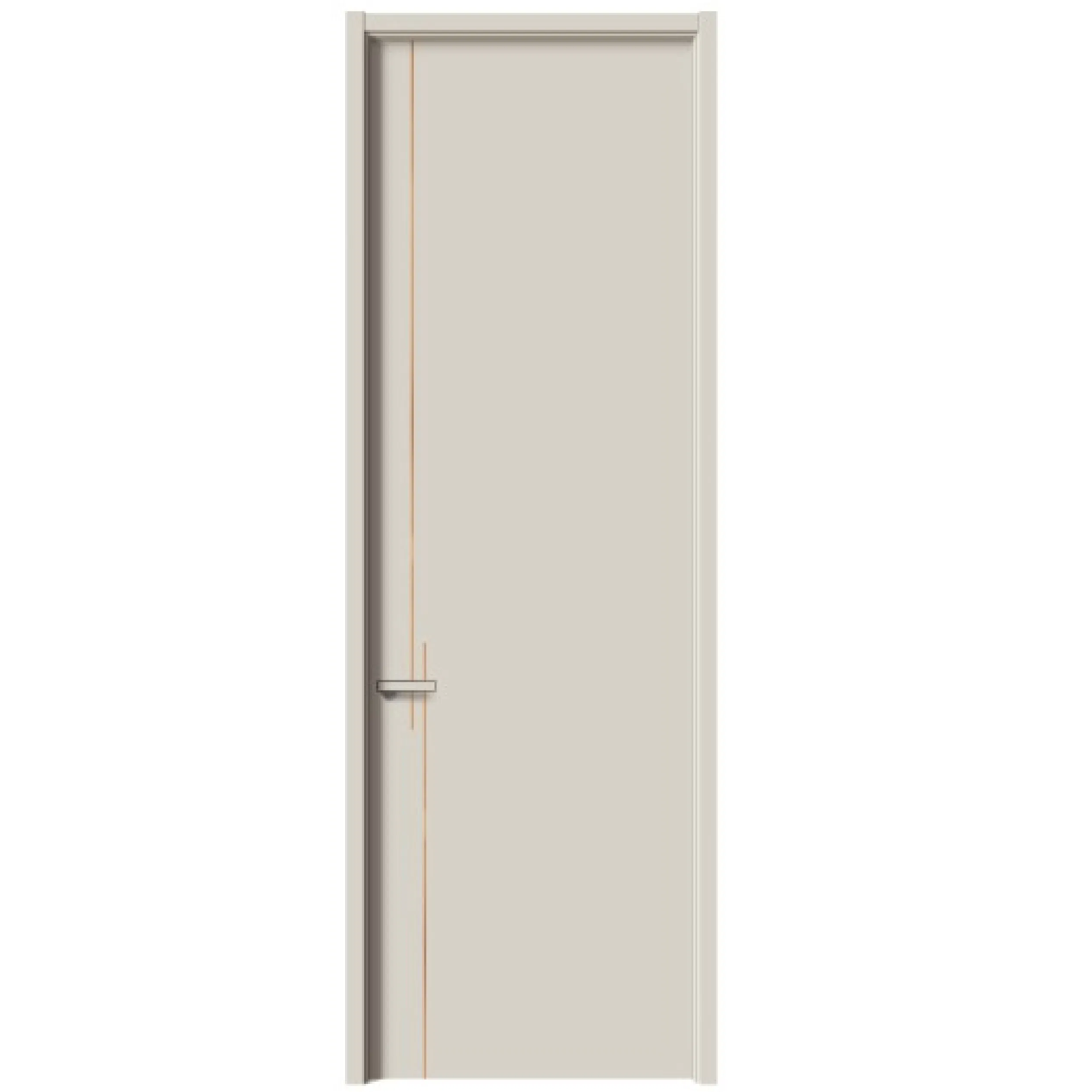21. Luxury Interior Wooden PVC Security WPC Villa Solid Entrance Wood Door Grey White for Sale