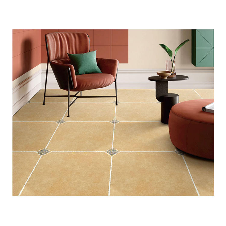 Керамическая плитка 60x60 см светлая коричневая, матовая