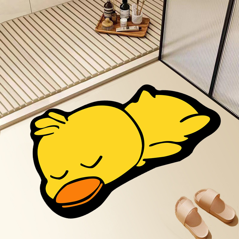 Non Slip Absorbent Diatomaceous Earth Bathroom Mat Made of Stone Fast Drying Shower Mat