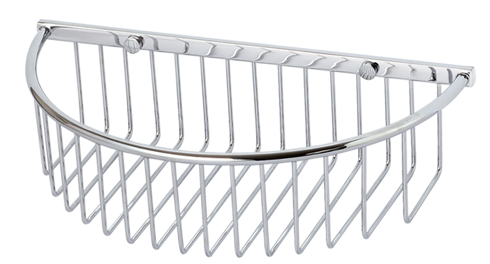 Brass Chrome Bathroom Wire Basket Container