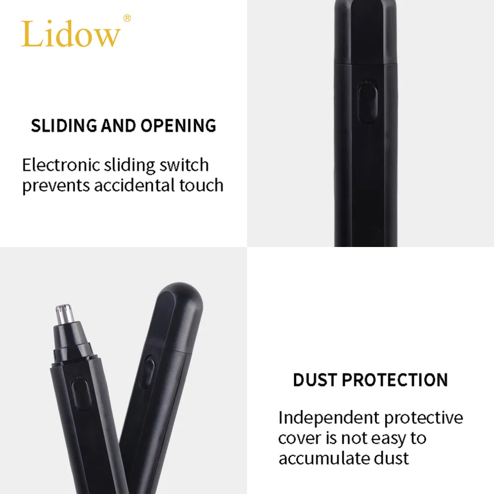 Lidow Rechargeable Ear and Nose Hair Trimmer for Men Women
