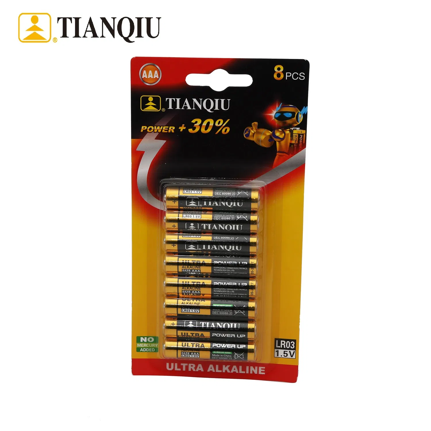 Батарейка AAA LR03 1.5V щелочная Tianqiu