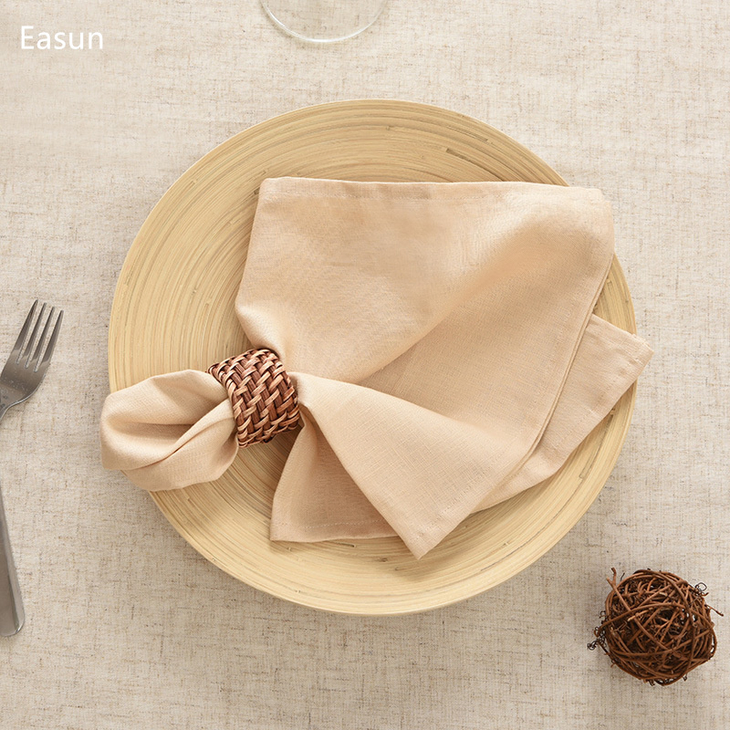 Wholesale Fold Dinner Napkin Pink Round Tablecloth