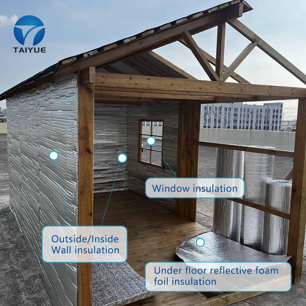 MPET PE Coating Reflective Facing Aluminum Foil EPE Foam Thermal Insulation for Roof