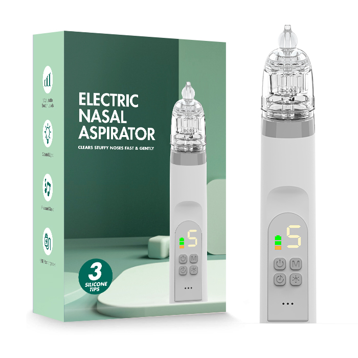 Electric Nose Cleaner Adjustable Suction Level Food Grade BPA Free Nasal Aspirator