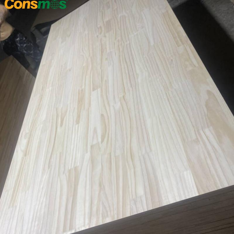 Consmos 17mm Solid Wood Laminated Finger Joint Lumber Pine Plywood Board Price