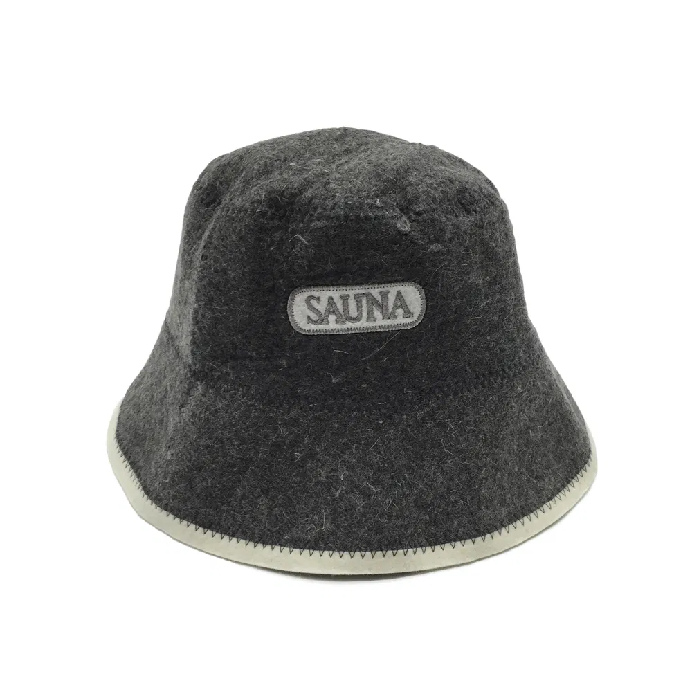 Unisex Russian Banya New Arrival Style Head Protection White Grey Women Men Sheep Wool Felt Sauna Hat