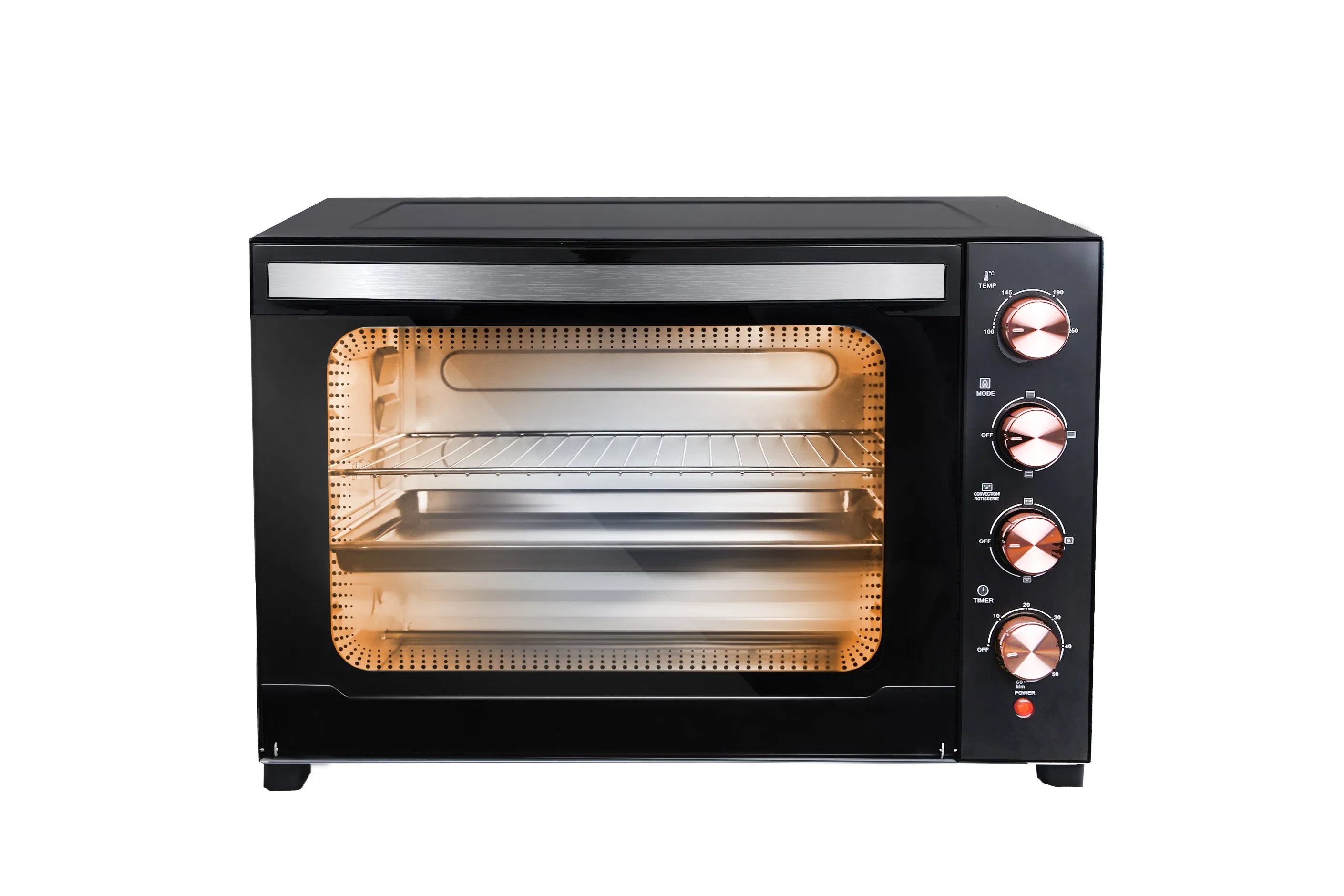60L Large Capacity Electric Countertop Oven with Stainless Steel Heating Tubes