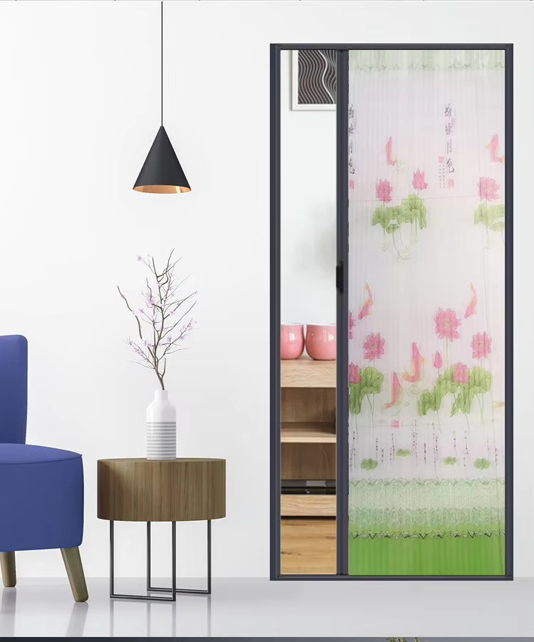 Retractable Plisse Anti Mosquito Net Aluminum Frame Folding Mesh Pleated Insect Screen Window Detachable Sliding Fly Screen Door