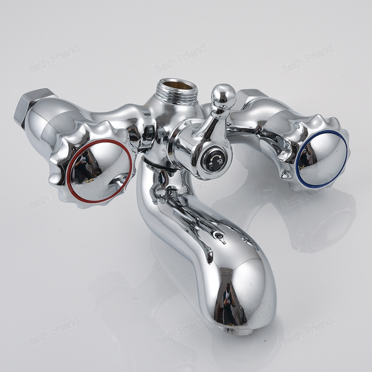 Zinc Alloy Bathroom Shower Set Wall Mounted Mixer Cold Hot Water Faucet