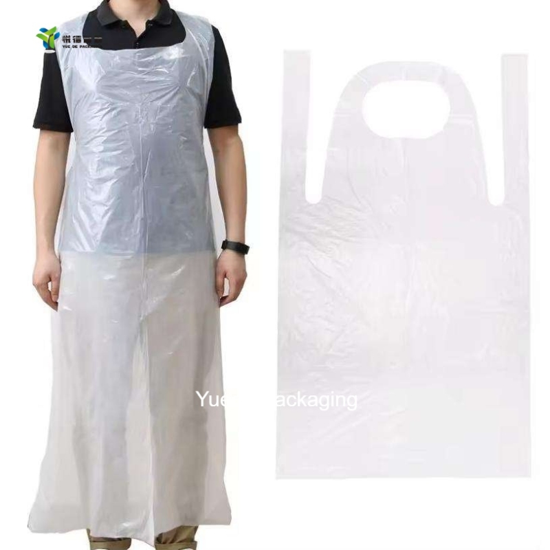 Disposable Plastic Apron with Custom Thickness and Size for All Uses