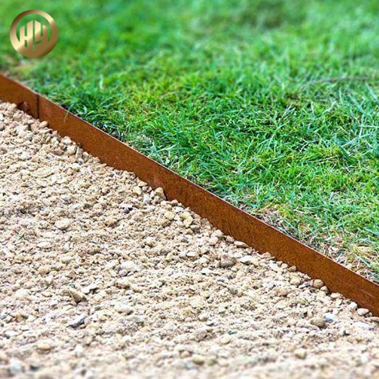 Garden Rusty Treatment Steel Metal Outdoor Landscape Lawn Edging