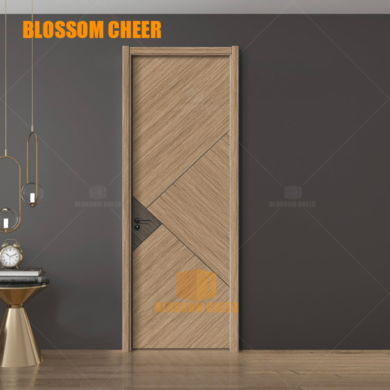 Modern Carbon Crystal Prehung Interior Door for Elegant Spaces