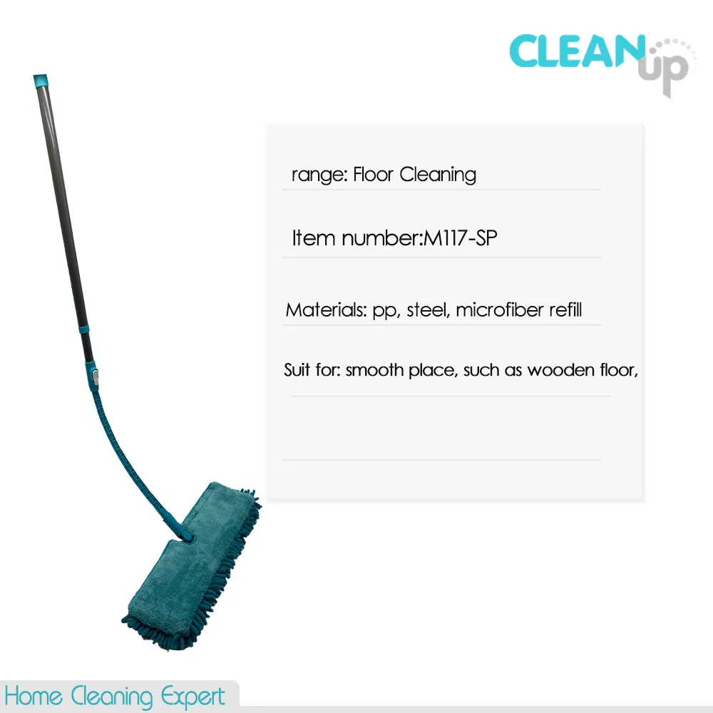 Newly Design Trending Hot Double Use Houseware Flexible Flat Mop