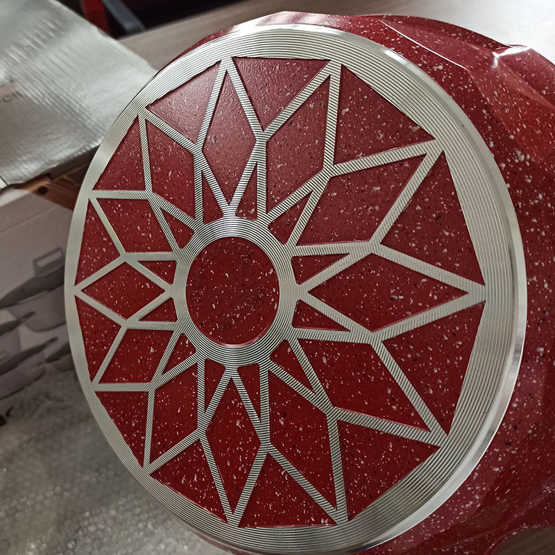 New 12 Piece Large Diamond Ceramic Non Stick Cooking Soup Pot Set Die-Casting Cookware