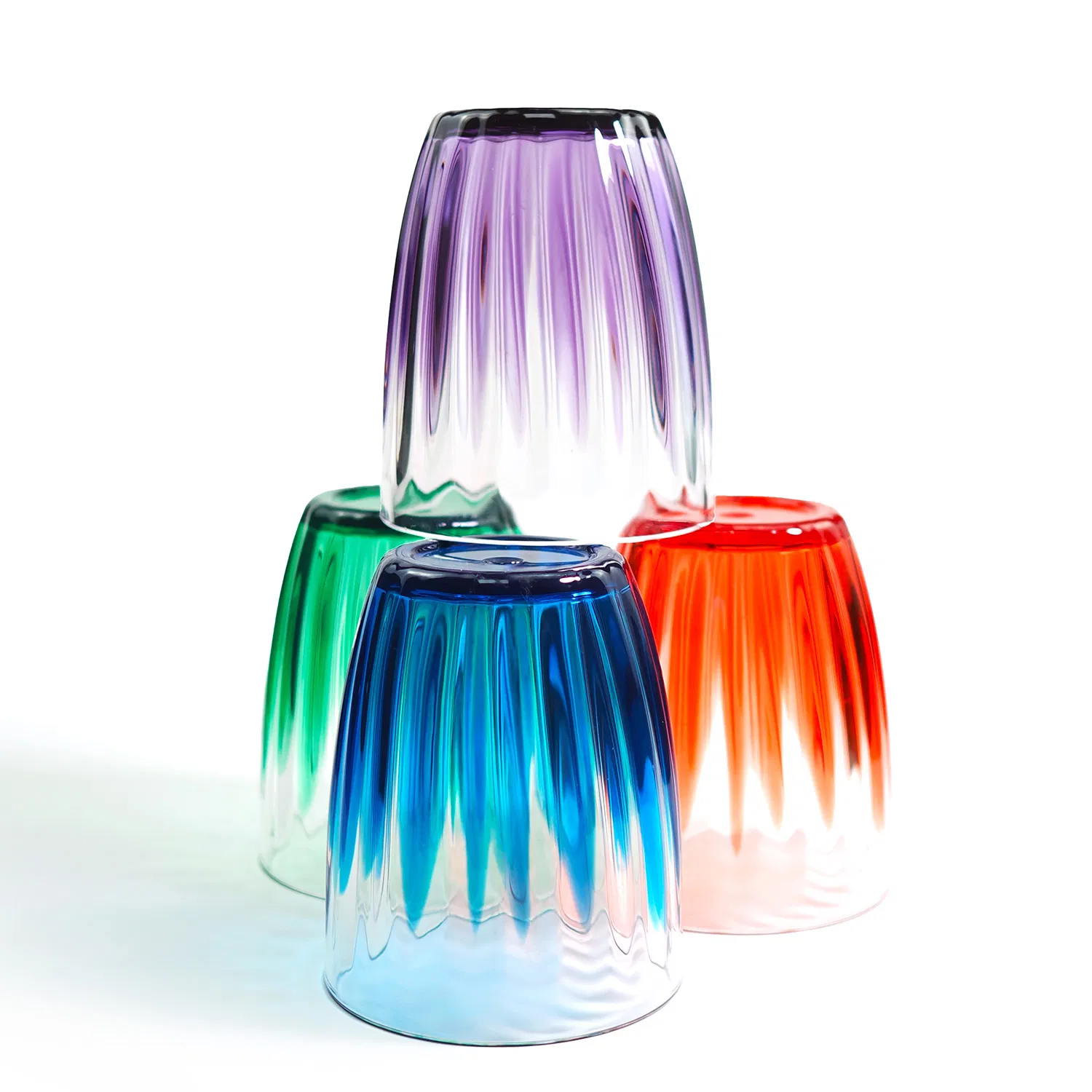 Vibrant Color Acrylic Tumbler Food Safe 13oz Plastic Cup for Home Bar