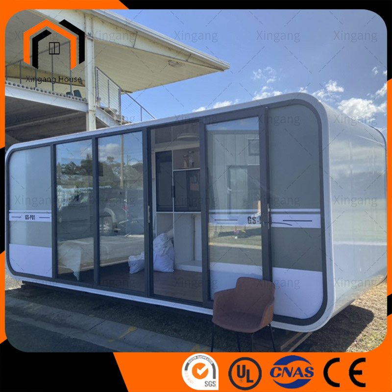 Portable Meeting Room Prefabricated House Garden Pod House Back Yard Camping Prefabricated House Apple Cabin Modular Prefabricated House