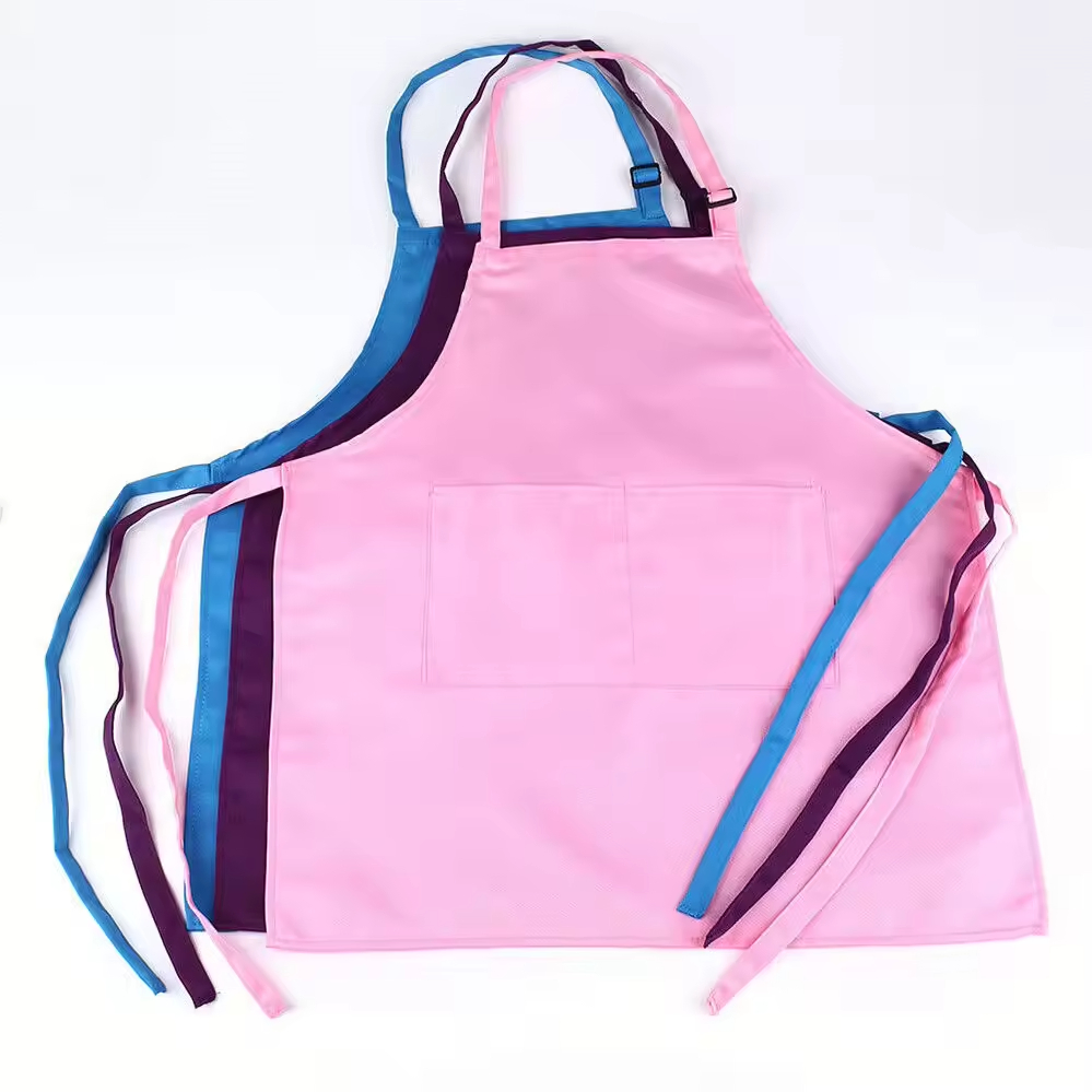 BBQ Kids Non Woven Disposable Cooking DIY Apron with Pocket