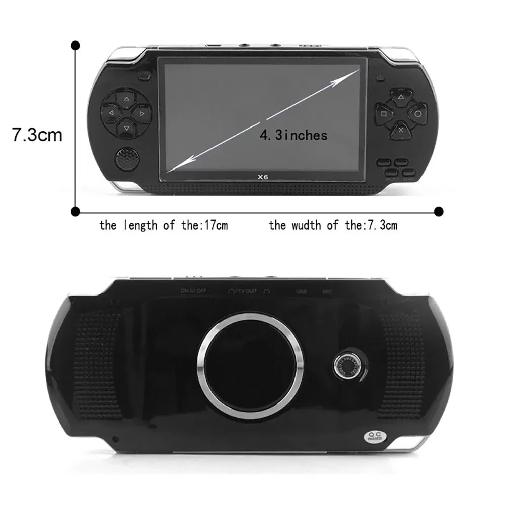 Портативная игровая консоль X6 Retro с выходом на ТВ