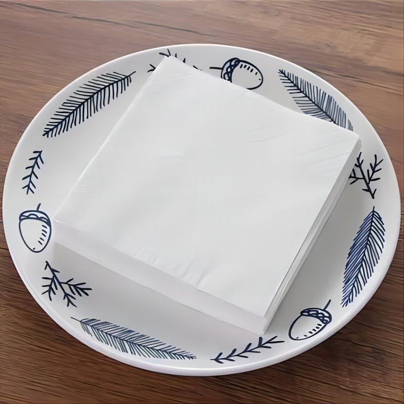 Disposable Custom Hotel Milk Tea Restaurant Bulk Square Tissue Paper Napkin