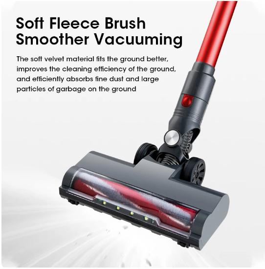 Cordless Vacuum Cleaner Lightweight Cordless Stick Vacuum with Tangle-Free Floor Brush