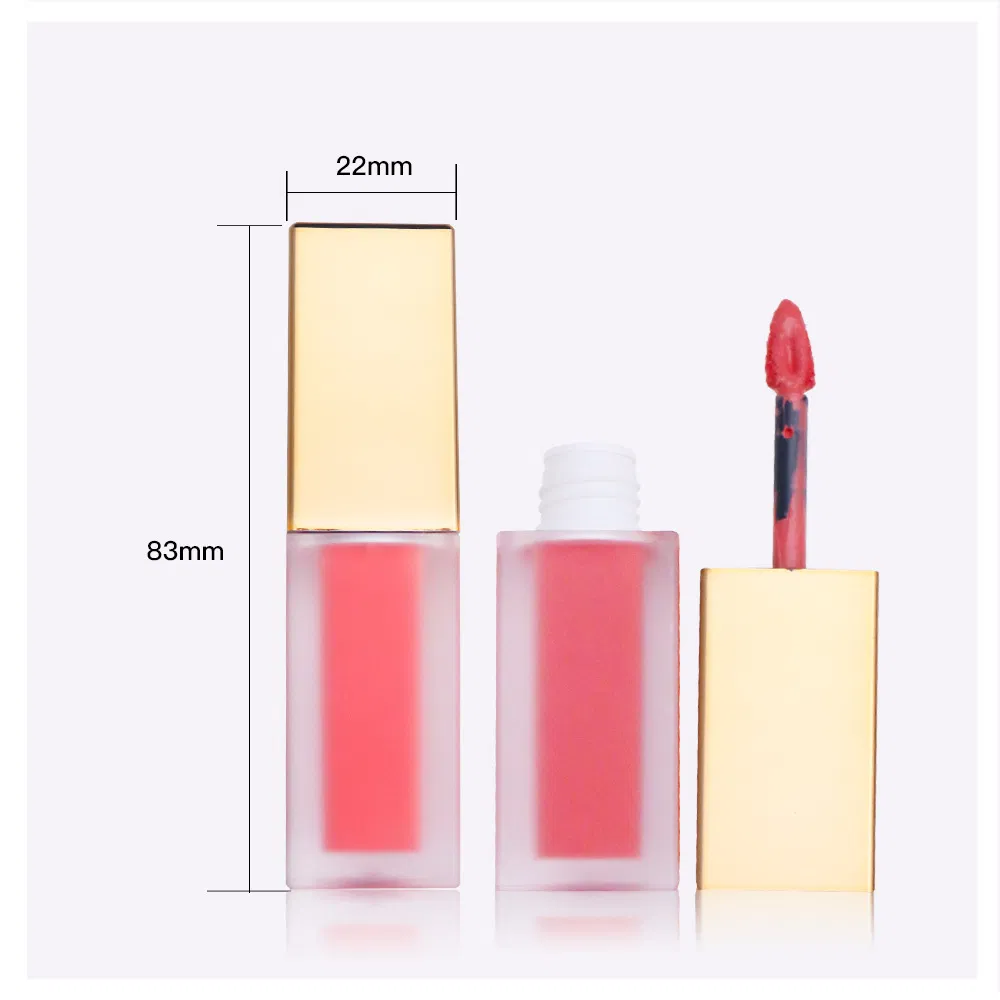 OEM Gold Cover Square 29 Color Matte Long Lasting Gloss Lip Gloss Liquid Lipstick Makeup