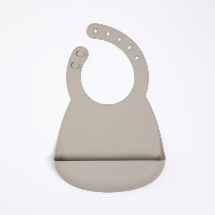 Feeding Bibs Customizable Waterproof Soft Easily Clean Adjustable Foldable Toddler Silicone