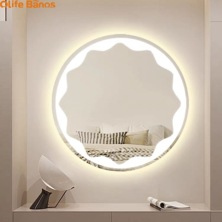 Bath Mirrors Screen Smart Bathroom Mirror with LED Light