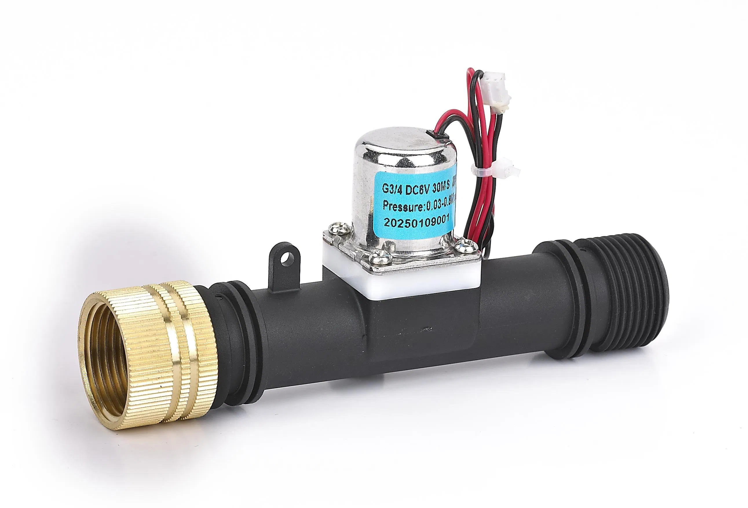 3/4 Inch DC 6V/12V Latching Solenoid Valve Double Tube Water Control Valve for Garden Irrigation System Low Pressure Timer Valve