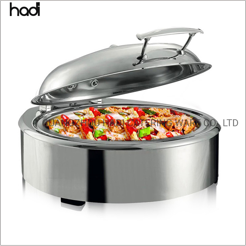 Hotel & Restaurant Supplies Wholesale Hotel Stainless Steel Induction Buffet Food Warmer Chafing Dishes Silver Rectangular Heating Buffet Electric Chafing Dish