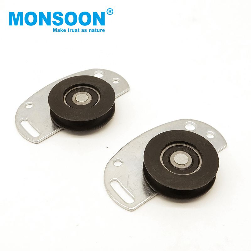 Furniture Fitting Shower Door Hardware Roller Pulley Heavy Load Gate Barn Wheel Tracks Wardrobe Aluminum Sliding Door Rollers