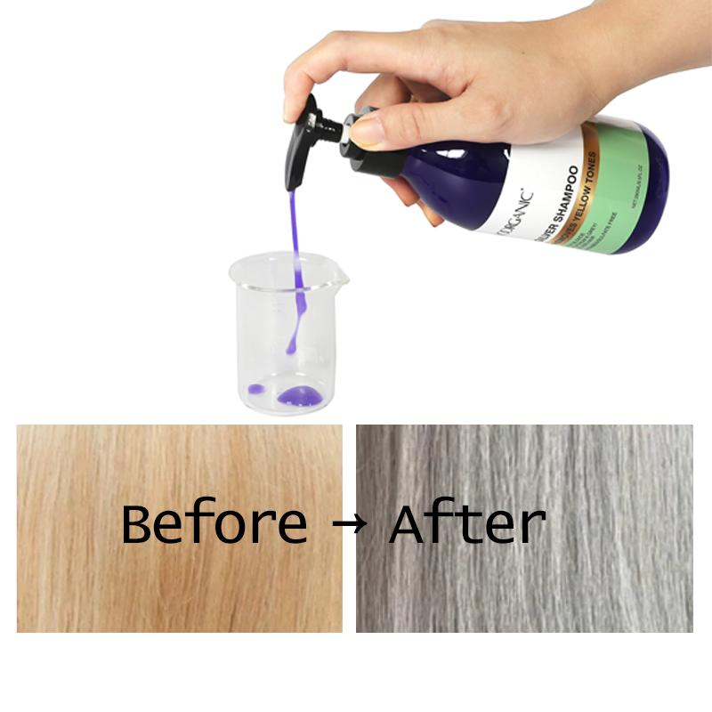 Top Quality Wholesale OEM ODM Private Label Salon Use Repairing Anti-Yellow Shampoo for Blonde Hair