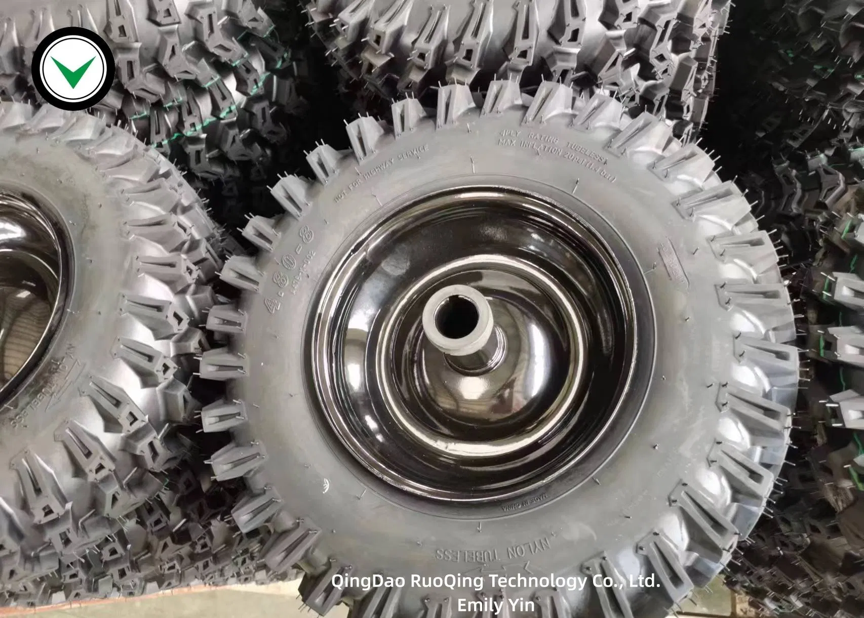 13X5.00-6 Snow Blower Thrower Mud Ice Wheel /Tyre /Tire with DOT/E4/Reach/ISO9001