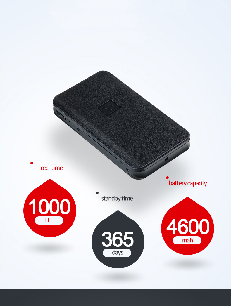 Диктофон с питанием от Power Bank, 8-32 ГБ