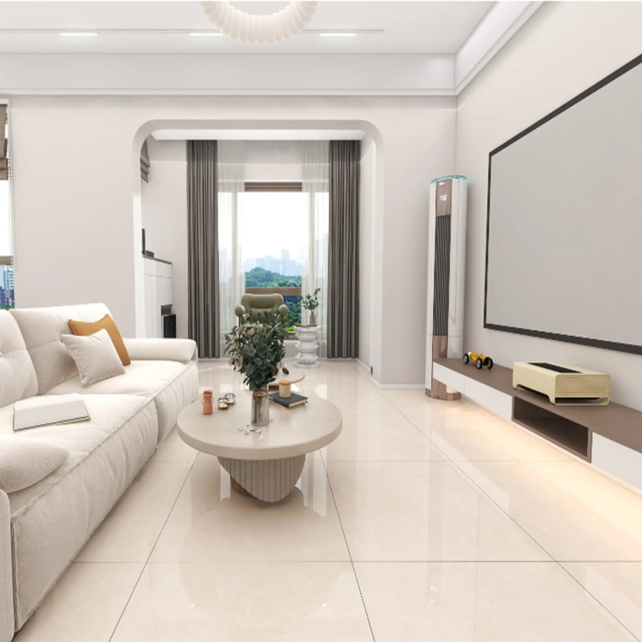 800*800mm Yellow Marble Glazed Porcelain Wall&Floor Tiles for Dining&Living Room