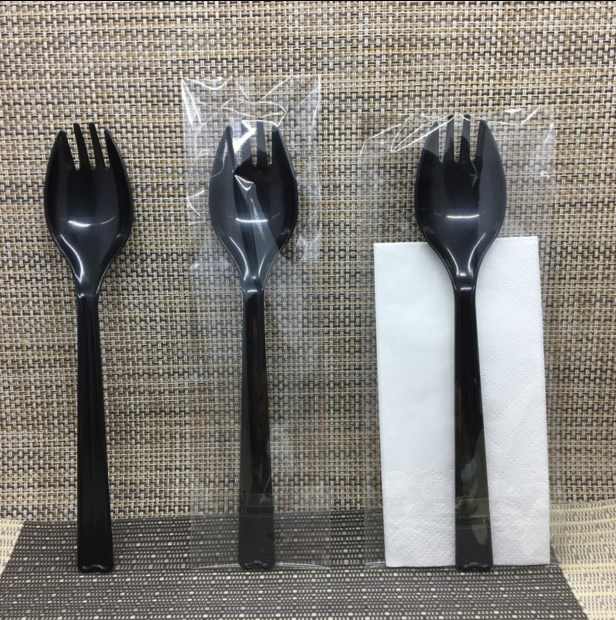 Plastic Disposable White Spoon Knife Fork for Cake
