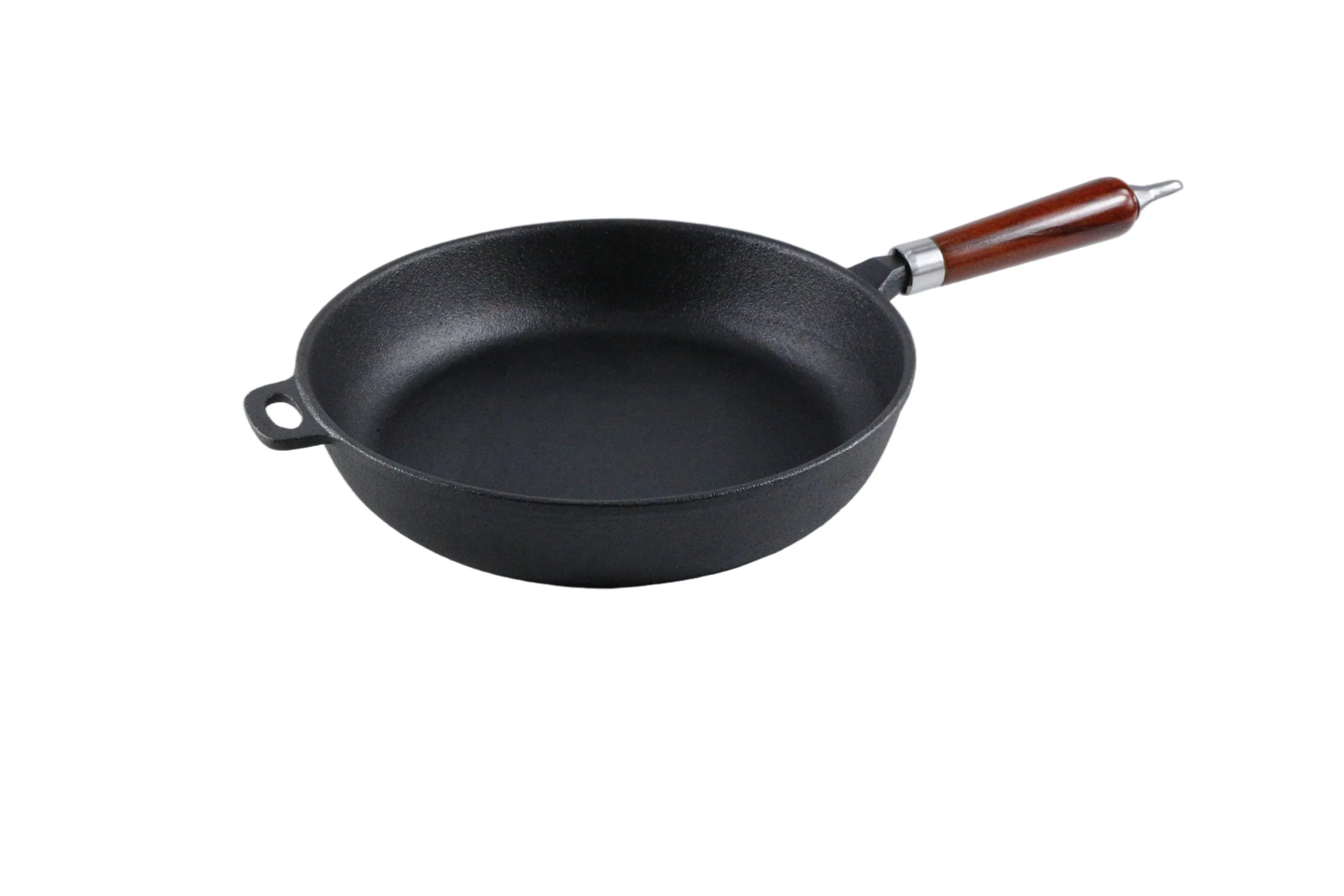 Чугунная сковорода круглая предварительно прокаленная