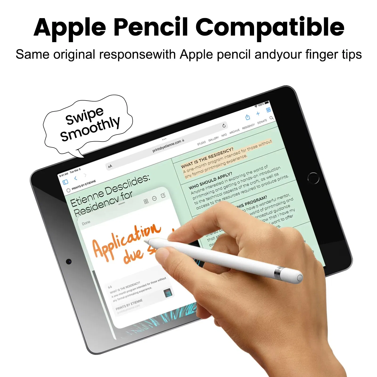 Защитное стекло с приватностью для iPad 10.9''