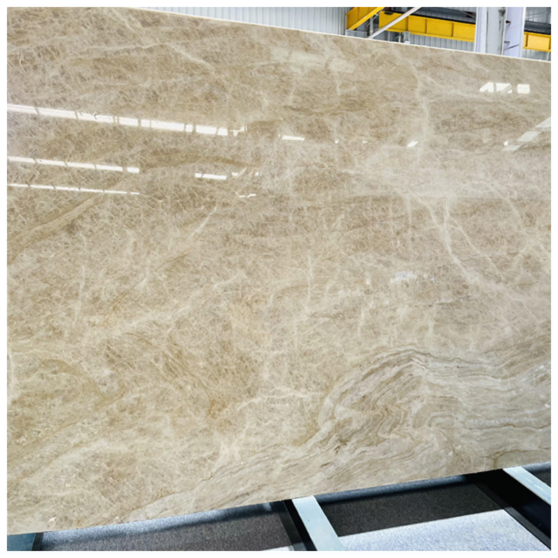 Braizlian Luxury Beige Perla Venata/Taj Mahal Quartzite for Villas and Mansions Projects
