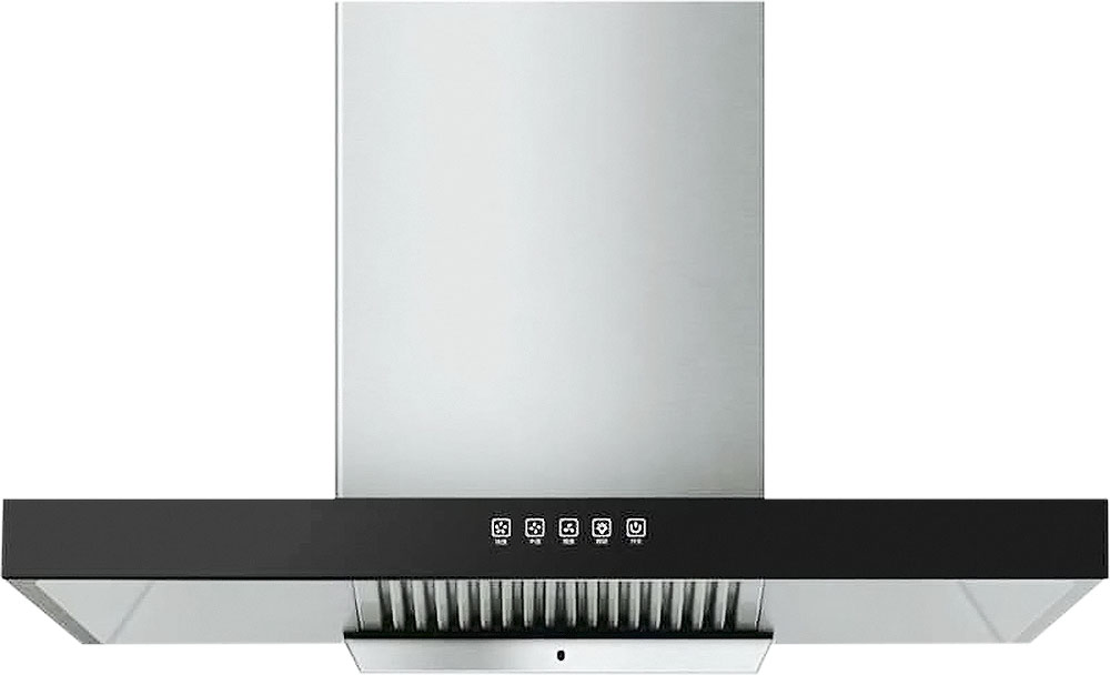 90cm Home Appliance Kitchen Large Suction Top Side Double Suction Range Hood 7-Shaped