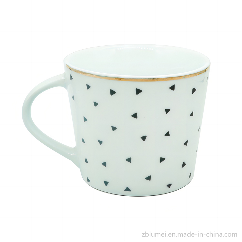 Microwave Dishwasher Safe Ceramic Strengthen Porcelain Tea & Coffee Drinkware Tableware Polka DOT/Star/Striped Printed