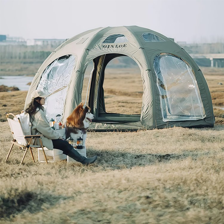 Factory Customized Dome Shape Air Column Tent for Outdoor Camping