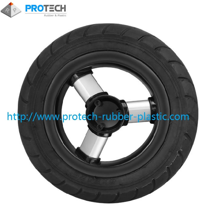 Flat Free PU Wheel Trolley Wheel Solid Rubber Flat Free