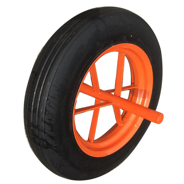 14X4 Inch Wheelbarrow Rubber Solid Wheel