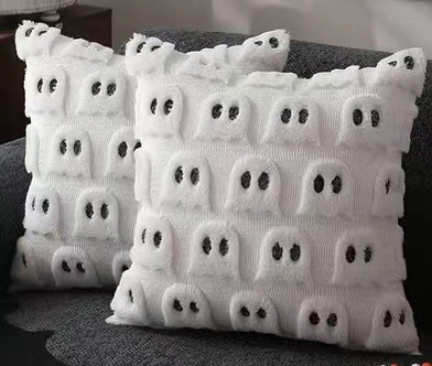 Fun Holiday Ghost Cushion Cover for Home and Hotel Use