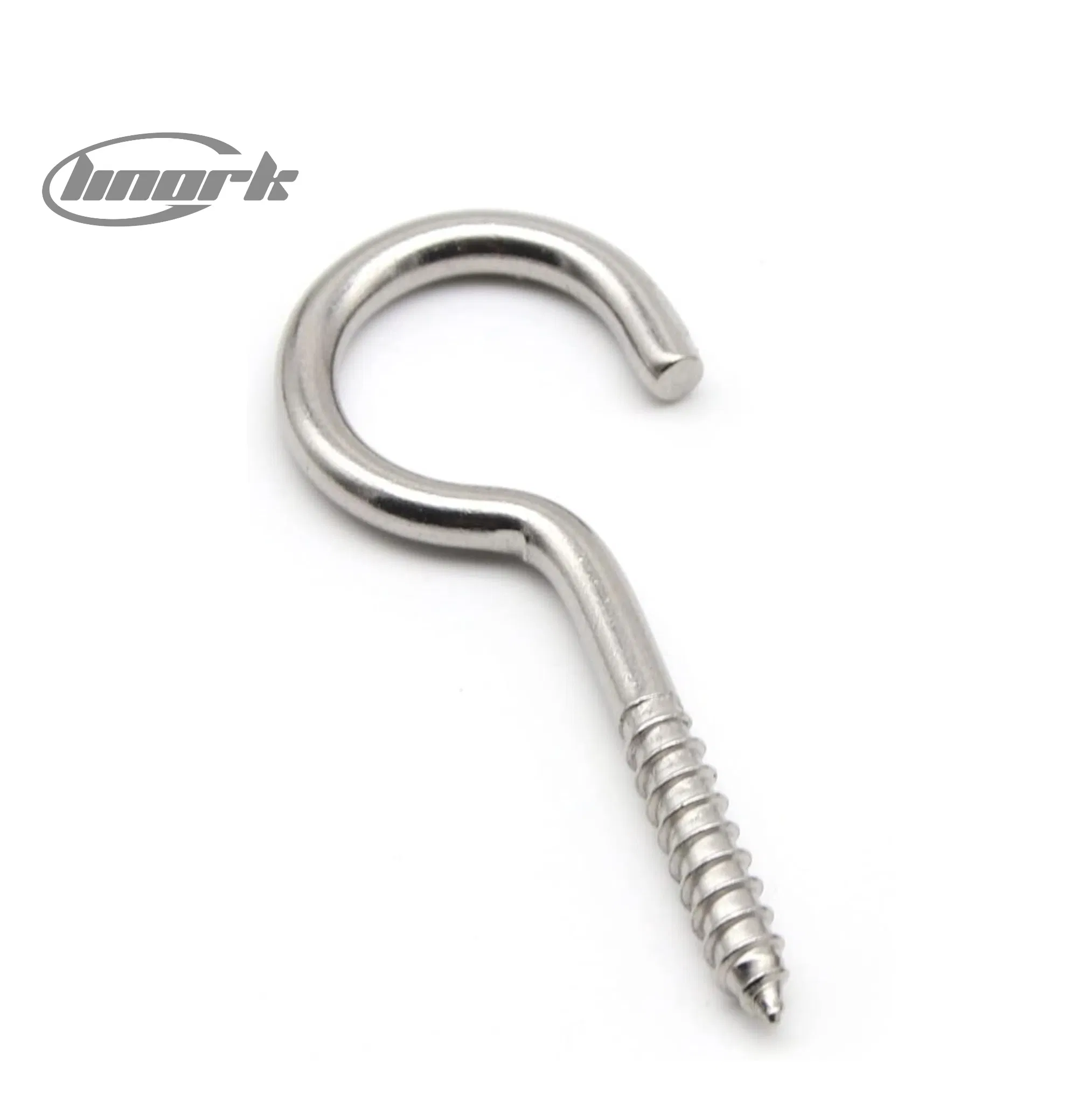 Stainless Steel 13/16" 2-7/8" Eye Hooks Wooden Eye Screw Zinc Plated