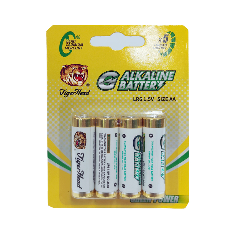 Батарейки AA Tiger Head LR6, щелочные