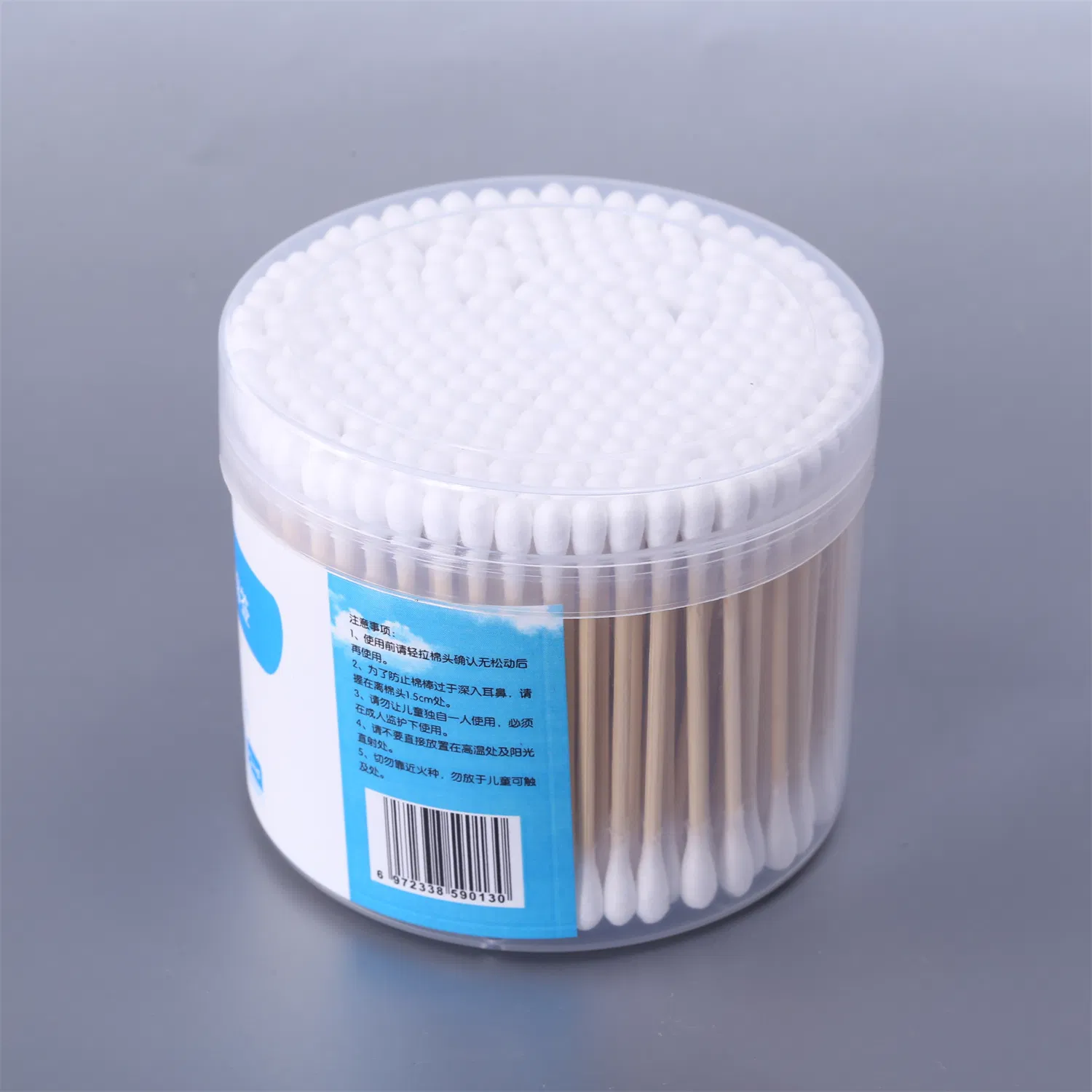 Double Head Cotton Swab Bamboo Stick Cotton Buds Round Q Tip